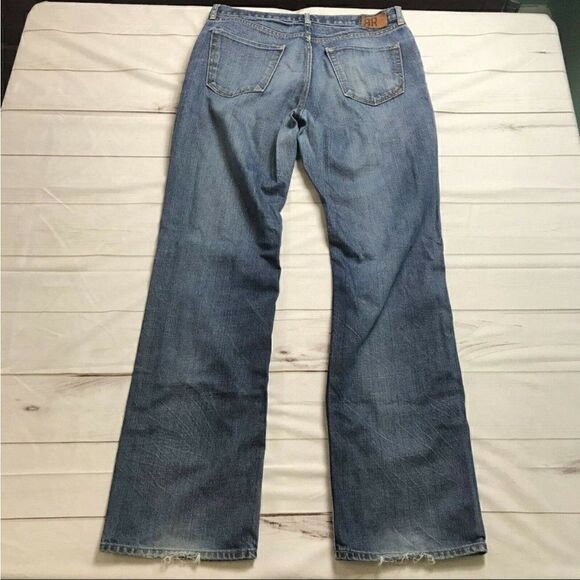 Banana Republic Mens Blue Denim 100 % Cotton Pockets Straight Leg Jeans Size 34 - Picture 3 of 11